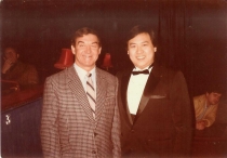 Gary Kwok practice with Eddie Charlton (1984)