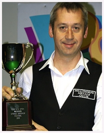 Nigel Bond won the 2010 Pontin's Spring Open beating Stephen Craigie in the final